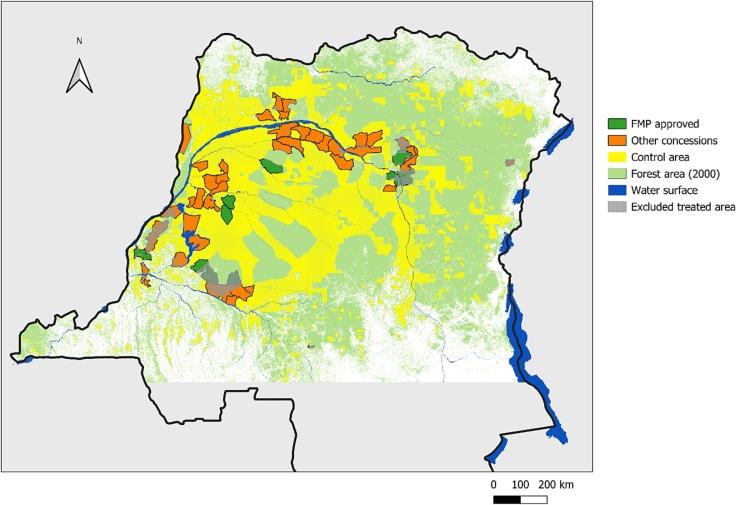 Industrial logging concessions have no impact on deforestation and forest degradation in the DRC